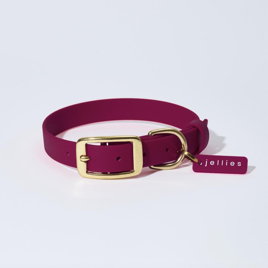 Waterproof Jellies Collar - Pomegranate